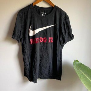 The Nike Tee Just Do It Nike Swoosh Black T-Shirt Size Large